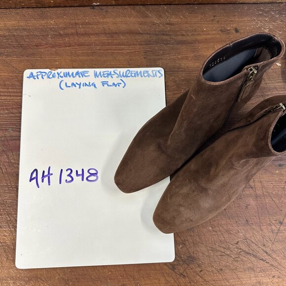 Aquatalia Fuoco Brown Suede Boots Bootie 7.5 - Picture 12 of 12